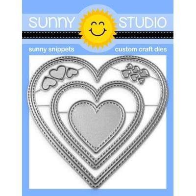 Sunny Studio Dies - Stitched Heart 2